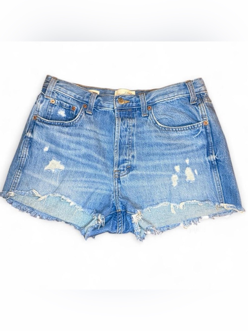 Universal Thread High Rise Mini Distressed Cut-Off Shorts.